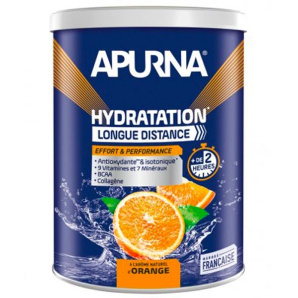 Apurna Hydratation - Effort & Performance - Longue Distance - Arôme Orange - 500g