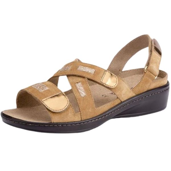 Gibaud CHUT Biella Doré - Chaussures Confort Femme Pieds Déformés