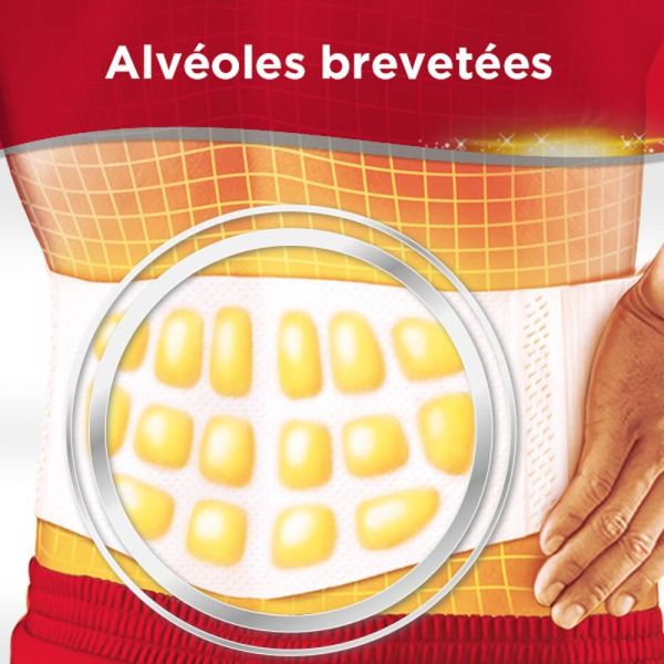 Thermacare Patch Auto-Chauffant Bas du Dos Boîte de 4 Patchs - Soulage les douleurs musculaires et articulaires