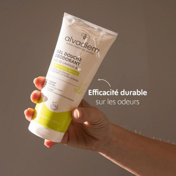 Alvadiem Gel Douche Déodorant au Miel de Lavande Bio - 200ml