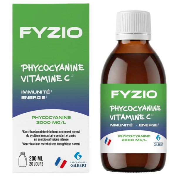 Gilbert Fyzio Phycocyanine Vitamine C 200ml – Vitalité et soutien immunitaire