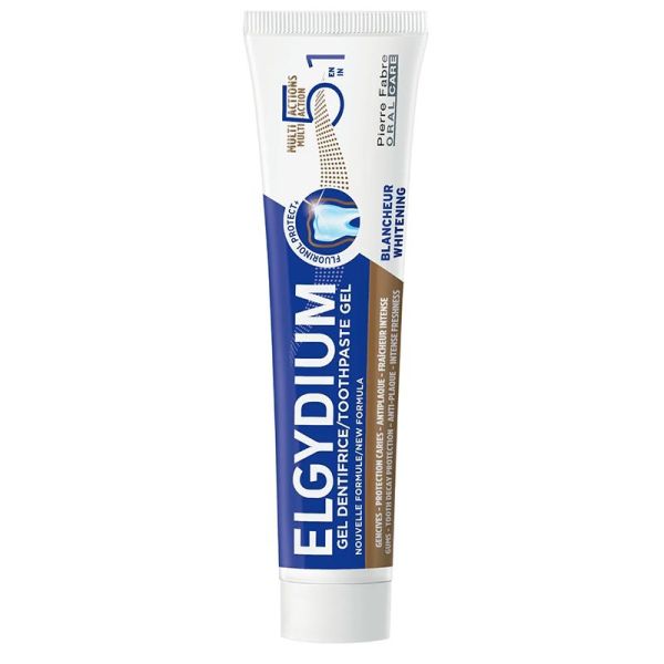 Elgydium Dentifrice Multi-Actions - 75ml - Dentifrice 5 en 1 - Gencives, Caries, Plaque