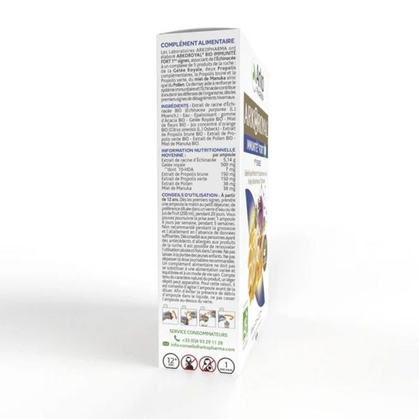 Arkopharma Arkoroyal® Immunité Fort BIO 20 Ampoules