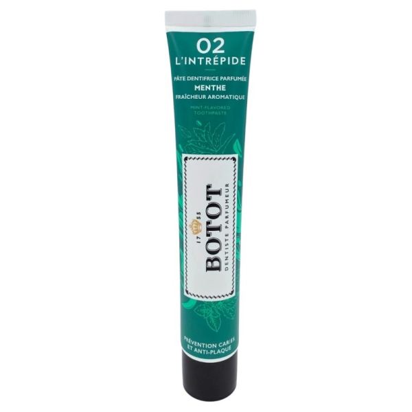 Botot 02 L'Intrépide Pâte dentifrice parfumée 75 ml - Menthe, prévention caries et anti-plaque