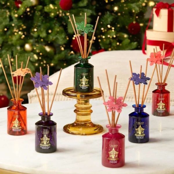 Collines de Provence Bouquet Parfumé Mandarine Figue 100 ml - Parfum d'ambiance aux notes fruitées