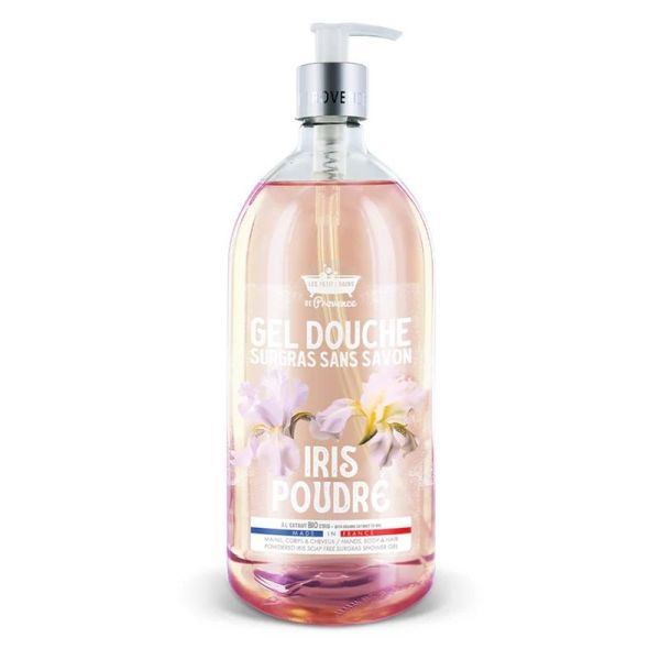 Les Petits Bains de Provence Gel Douche Surgras Sans Savon Iris Poudré - 1L