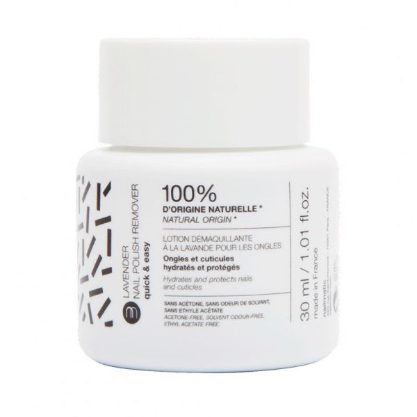 Nailmatic Dissolvant en Pot Biosourcé - Action Douce et Hydratante - Senteur Lavande - 30ml