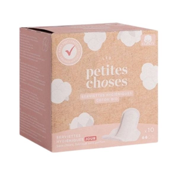 Les Petites Choses Serviettes Hygiéniques Jour Coton Bio 10 unités