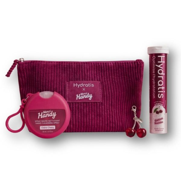 Hydratis x Merci Handy Trousse Cherry 1 coffret - Routine hydratation et soin des mains