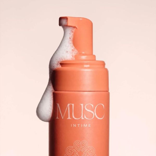 Musc Intime Hot Peach Mousse Nettoyante Intime 150ml – Hygiène intime douce