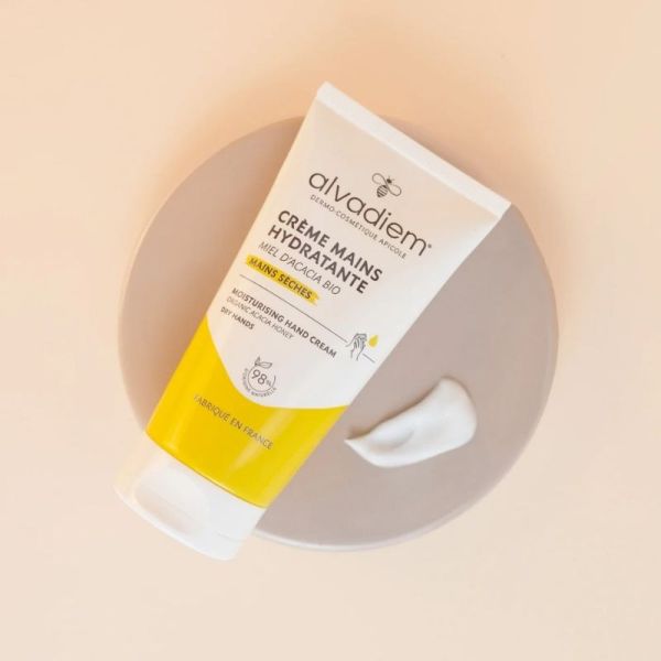 Alvadiem Crème Hydratante Mains au Miel d'Acacia Bio - 50ml