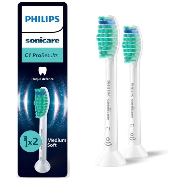 Philips Sonicare ProResults C1 Têtes de Brosses Blanches HX6012/87 - 2 Têtes