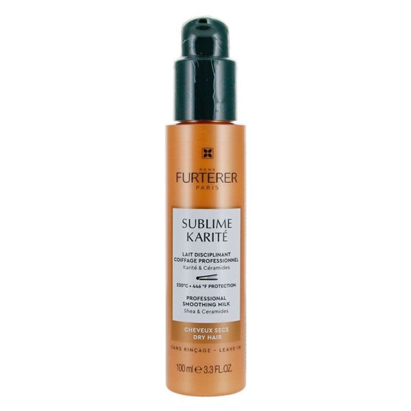 René Furterer Sublime Karité - Lait Disciplinant - Hydrate et Discipline les Cheveux Secs - 100 ml