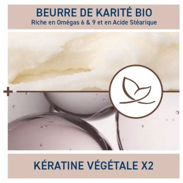 Natessance Masque Ultra-nourrissant Karité Bio 200 ml - Nourrit, fortifie et sublime les cheveux secs