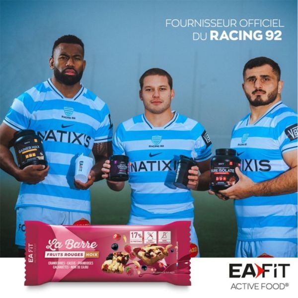Eafit La Barre Protéinée Fruits Rouges & Noix 40g – Barre protéinée végétale aux fruits rouges et noix