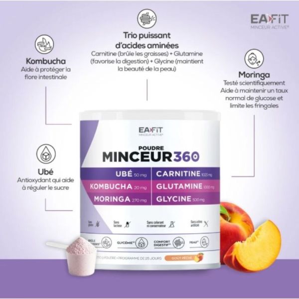 Eafit Minceur UBE Kombucha 250 g – silhouette affinée