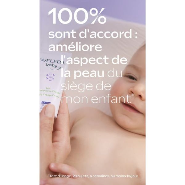Weleda Baby Derma Duo Crème pour le Change 3en1 Bio 2x50ml – Apaisement et protection