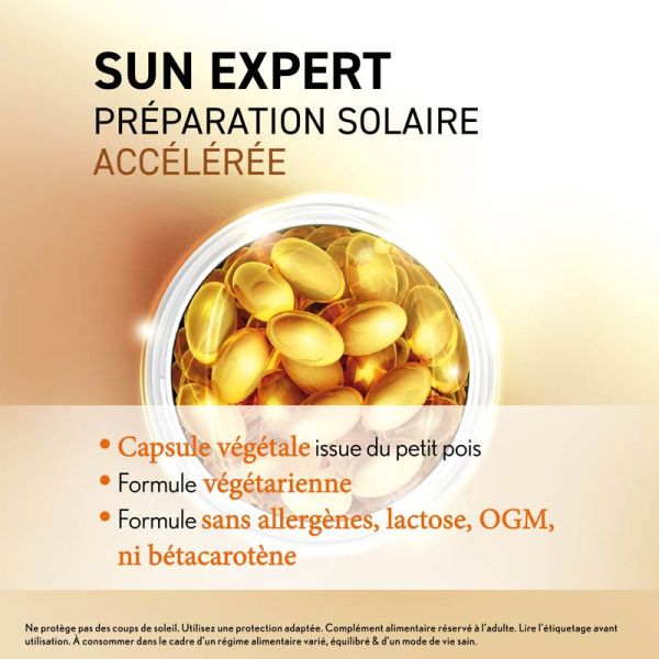 Oenobiol Sun Expert Préparateur Solaire Accélérée - Lot de 2 x 15 Gélules - Bronzage rapide, éclat naturel