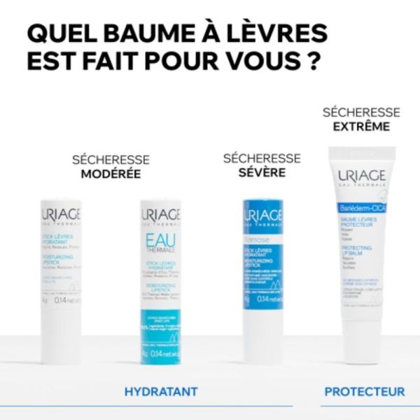 Uriage Bariéderm-Cica Baume Lèvres Protecteur 15 ml - Répare les lèvres gercées