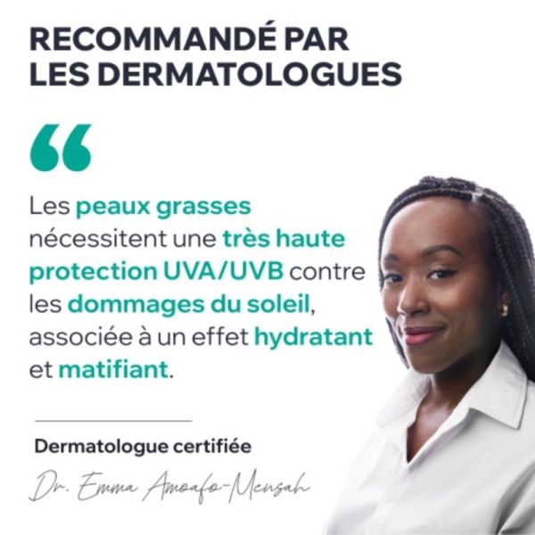 Uriage Hyséac Fluide Matifiant SPF50+ 50 ml - Protection solaire pour peaux mixtes à grasses