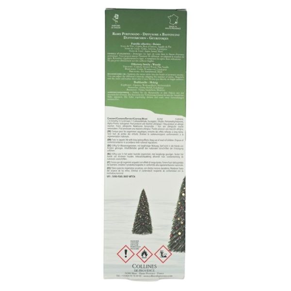 Collines de Provence Bouquet Parfumé Forêt de Sapin 100 ml - Parfum d'ambiance aux notes boisées