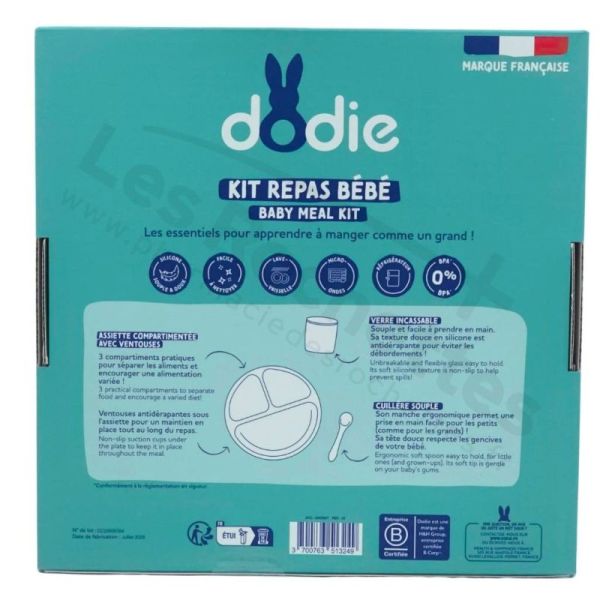 Dodie Kit Repas Bébé Coffret – Apprentissage repas autonome sécurisé