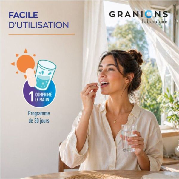 Granions Complexe Anti Stress 30 comprimés – Solution adaptogène sérénité, équilibre et vitalité