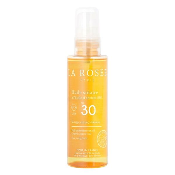 La rosée Huile Solaire à l'Huile d'Abricot Bio SPF30 150ml