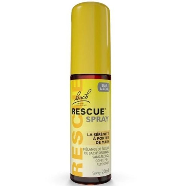 Fleurs de Bach Rescue Original Spray Concentré de Sérénité Sans Alcool 20ml – Apaisement immédiat