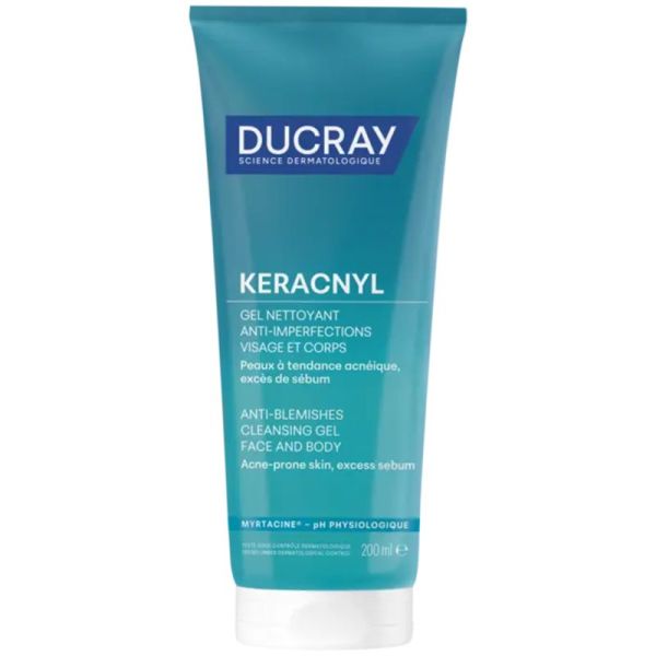 Ducray Keracnyl Gel Nettoyant Anti-Imperfections 200ml – Nettoyage et purification
