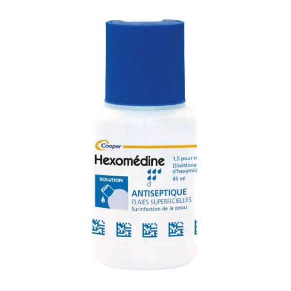 Hexomedine 1 pour mille solution 45 ml