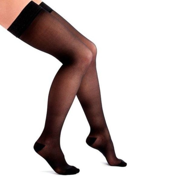 Thuasne Venoflex Incognito Absolu Classe 2 Bas de Contention Noir - Long - Taille 1