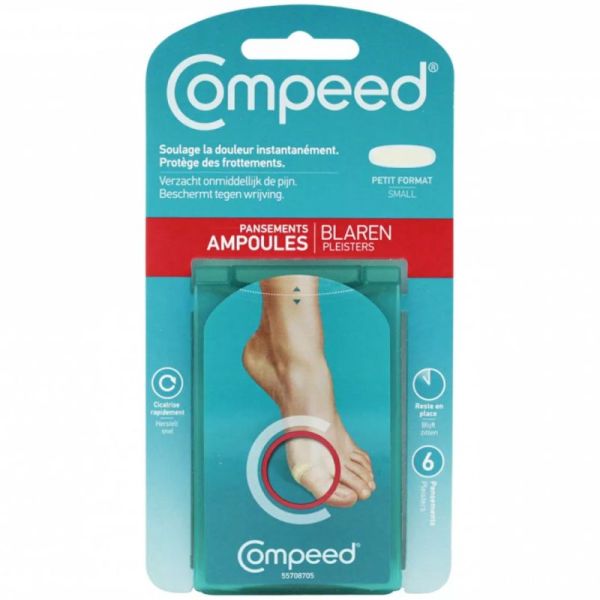 Compeed Ampoules Petit Format 6 Pansements – Soulagement immédiat et cicatrisation rapide
