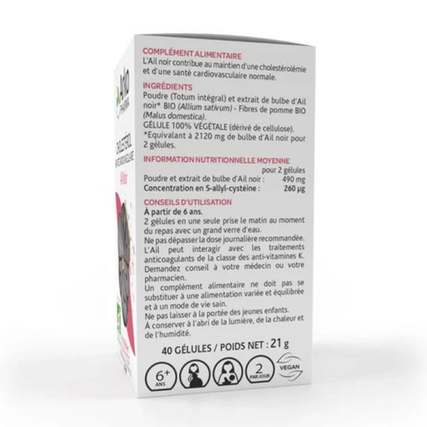 Arkopharma Arkogélules Ail Noir Bio 40 gélules