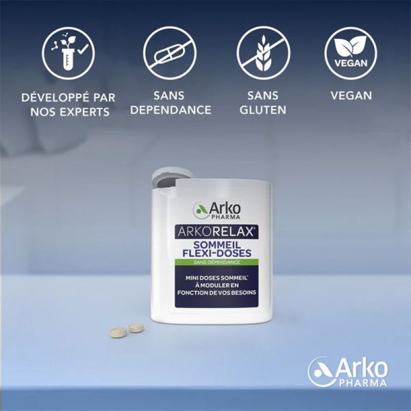 Arkopharma Arkorelax Sommeil Flexi-Doses - 60 Mini Comprimés Sublingaux