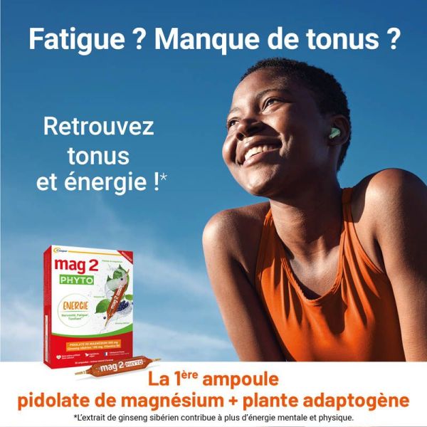 Cooper Mag 2 Solution Buvable - Déficit de Magnésium - Nervosité & Crampes - 30 ampoules