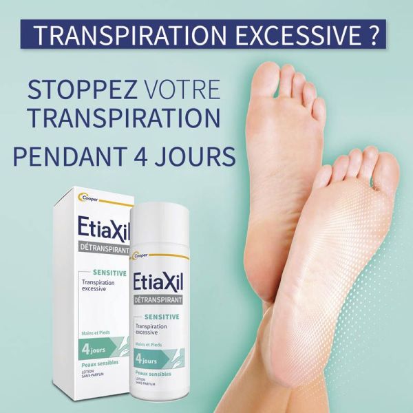 Etiaxil Détranspirant Pieds Peaux Sensibles Lotion - 100ml