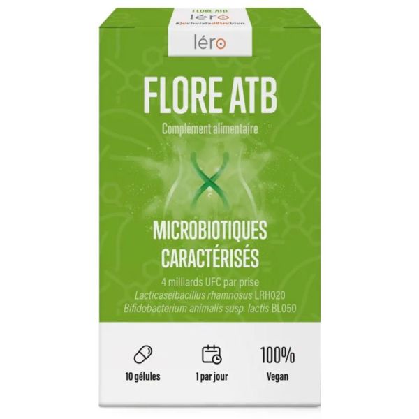 Léro Flore ATB - 10 Gélules - Soutien de la flore intestinale après antibiotiques