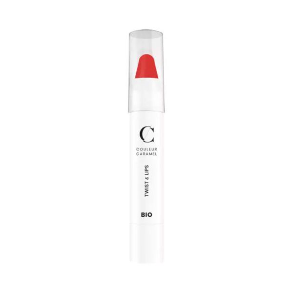 Couleur Caramel Twist & Lips Bio n°410 - Corail