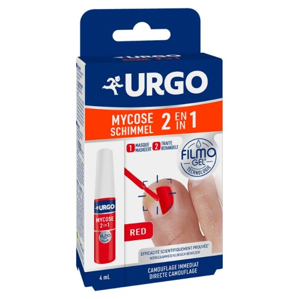 URGO Filmogel® Mycose 2 en 1 - 4ml - Traitement et camouflage des mycoses de l’ongle