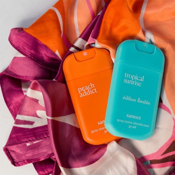Saneez Spray Désinfectant Tropical Sunrise – Hygiène des mains
