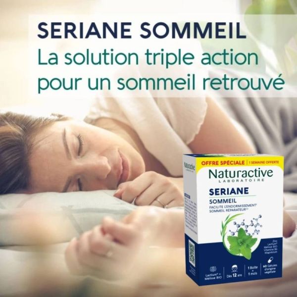 Naturactive Seriane Sommeil Offre spéciale 60 gélules - Endormissement et sommeil