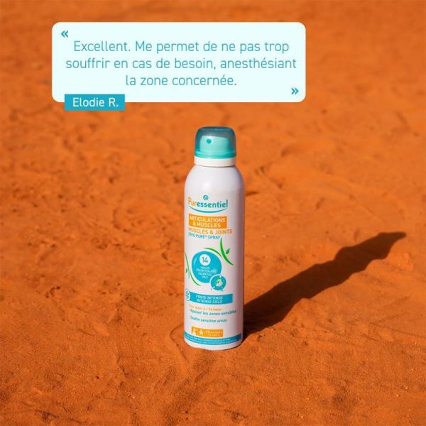 Puressentiel Articulations & Muscles Cryo Pure Spray 150 ml – Application express effet froid intense