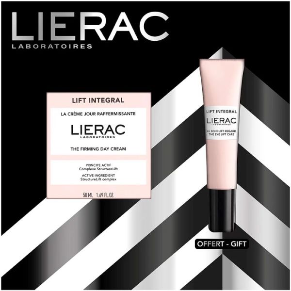 Lierac Lift Integral Coffret Noël Crème Jour Raffermissante 50ml + Soin Lift Regard 15ml OFFERT