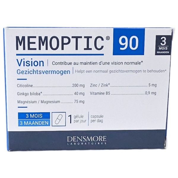 Densmore Memoptic Vision 90 Comprimés - Maintien d'une vision normale, complément alimentaire