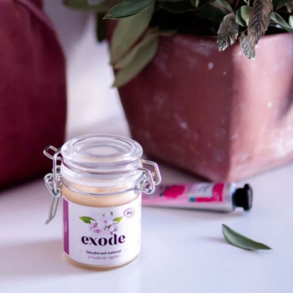 Exode Déodorant Baume Bio Peaux Sensibles à l'Huile de Nigelle 50g Musc – Efficacité 48h