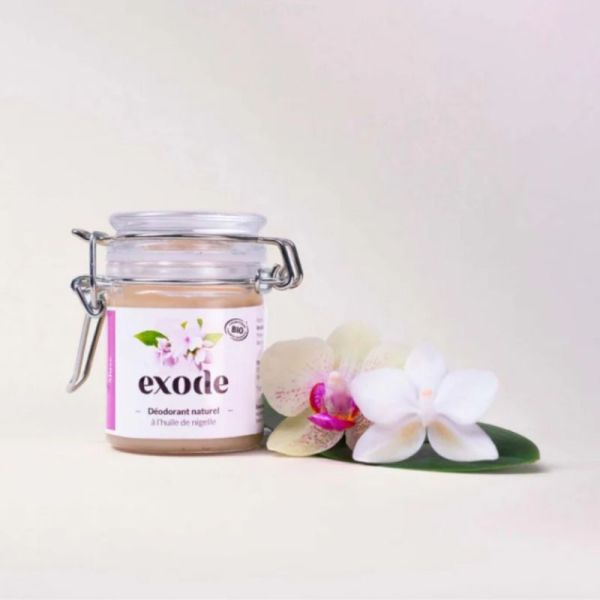 Exode Déodorant Baume Bio Peaux Sensibles à l'Huile de Nigelle 50g Musc – Efficacité 48h