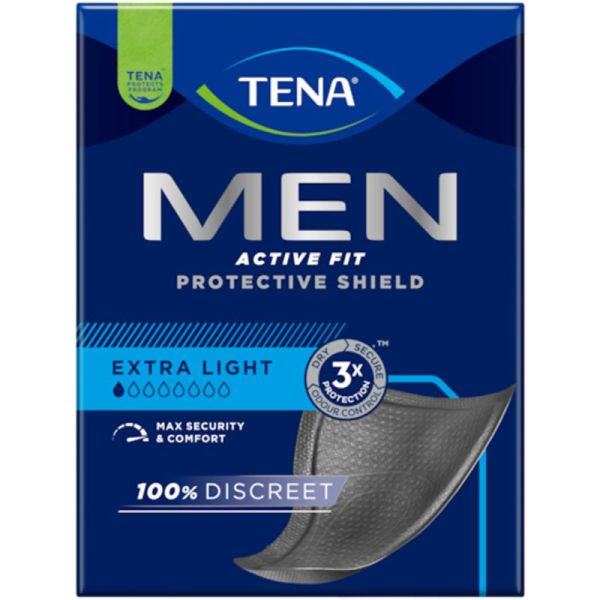 TENA MEN Protections Discrètes Extra Light - 14 Protections pour Homme - Pertes Très Légères