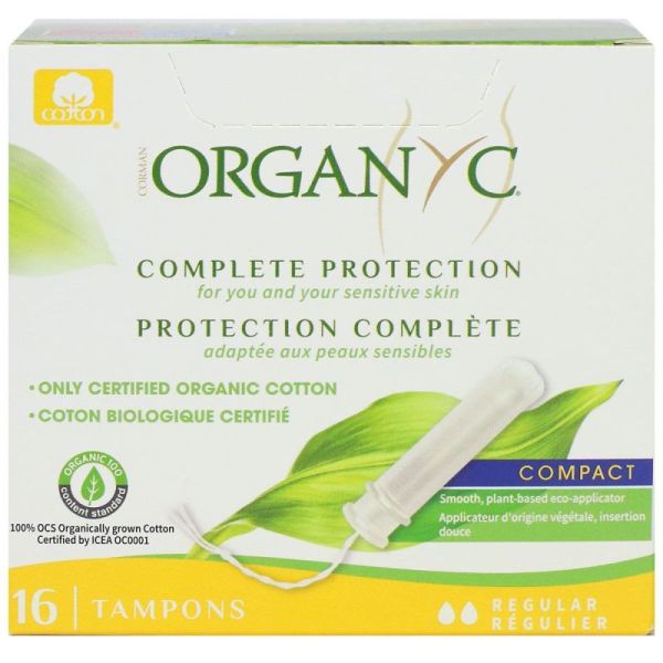 Protection complète régulier 16 tampons bio avec applicateur