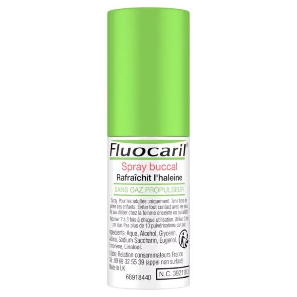 Fluocaril Spray Buccal 15ml - Rafraîchit l'haleine